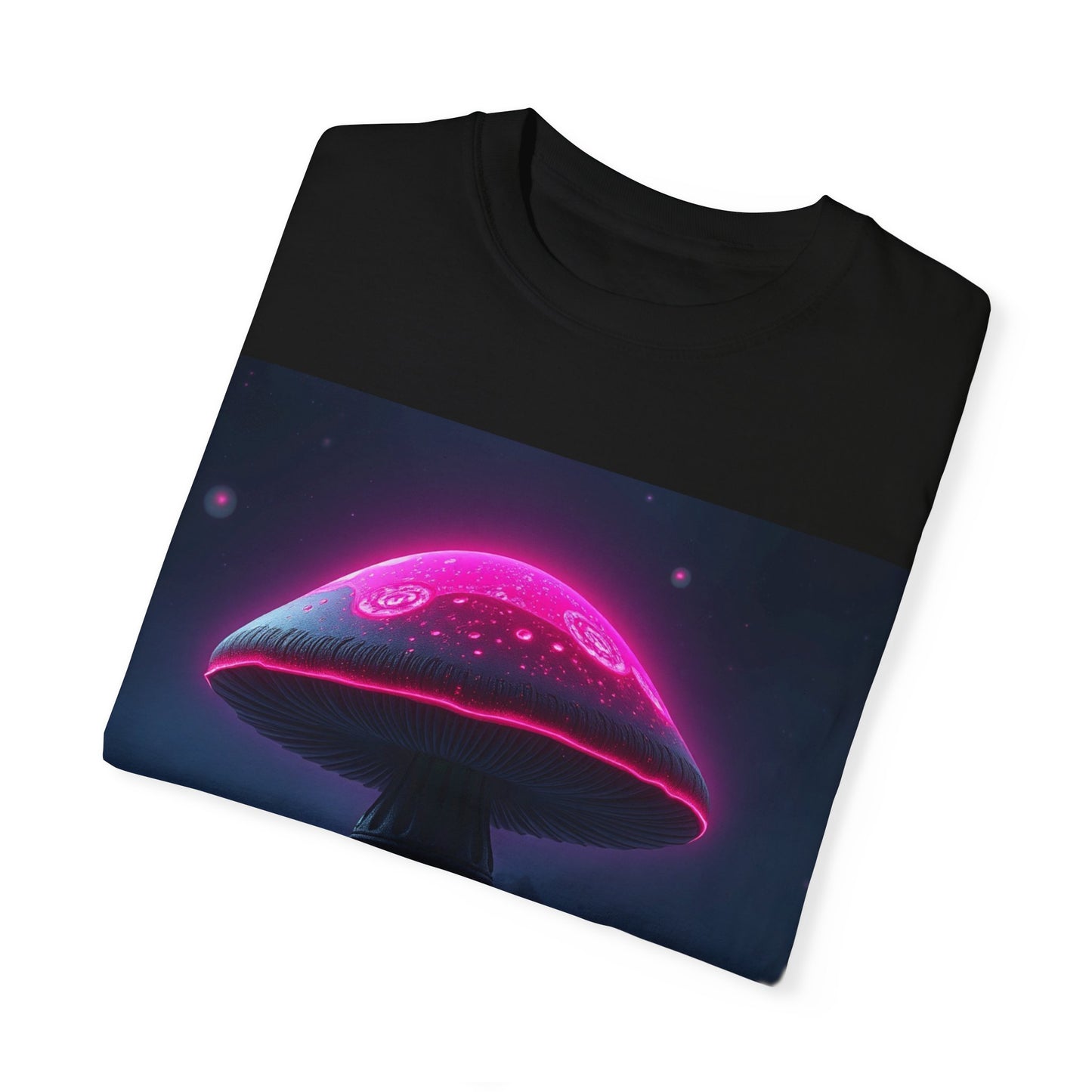 Neon Black & Pink Trippy Unisex Garment-Dyed T-shirt