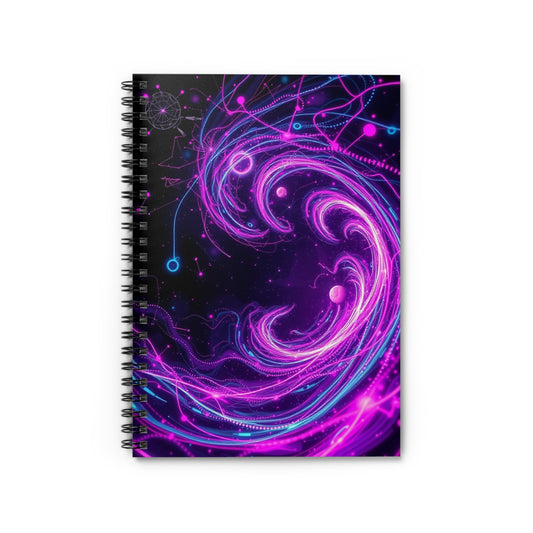 Cyber Luxe Trippy Spiral Notebook