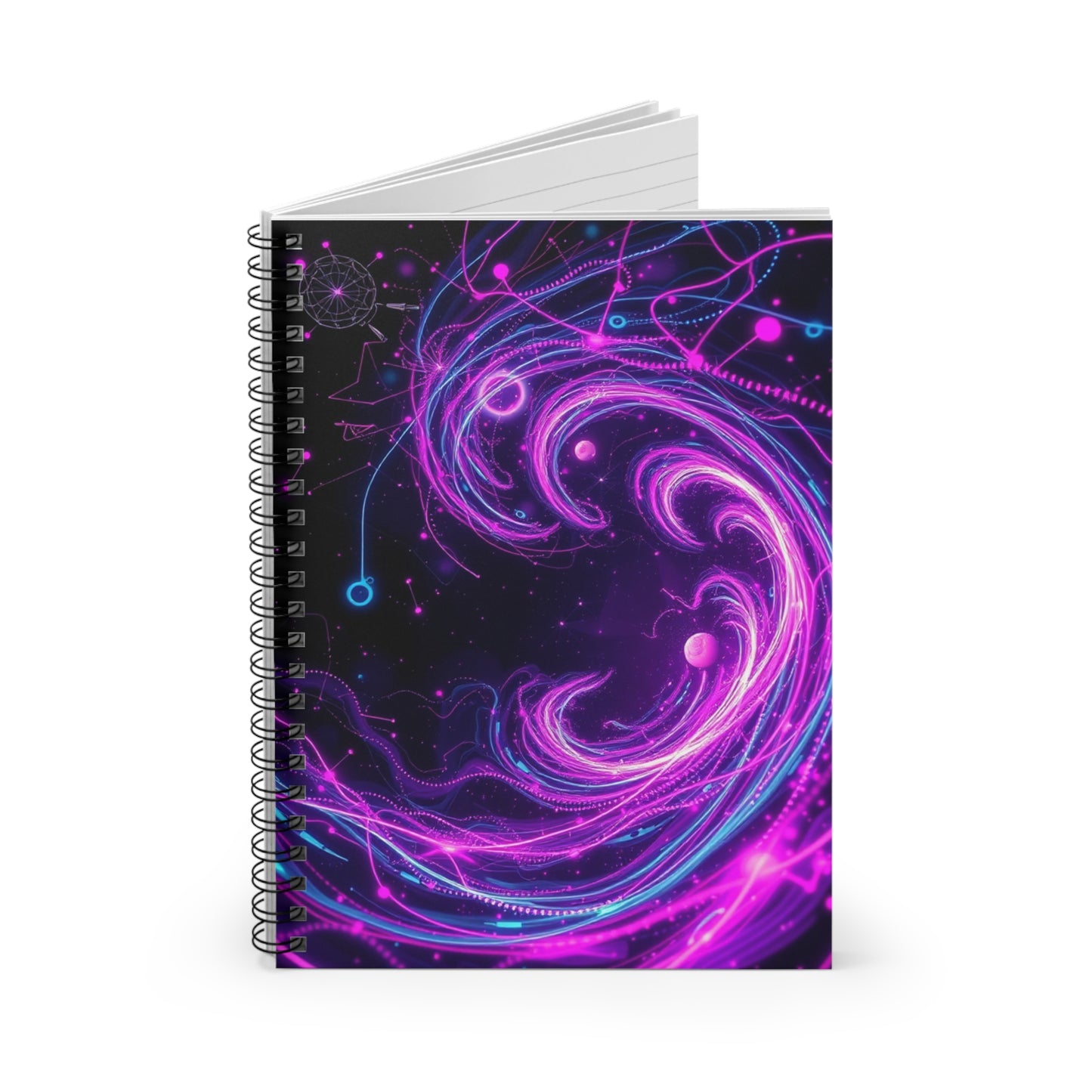 Cyber Luxe Trippy Spiral Notebook