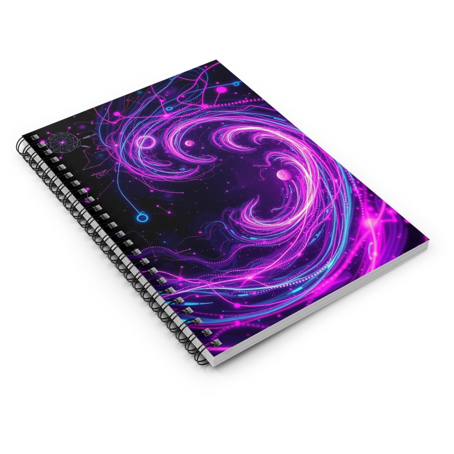 Cyber Luxe Trippy Spiral Notebook